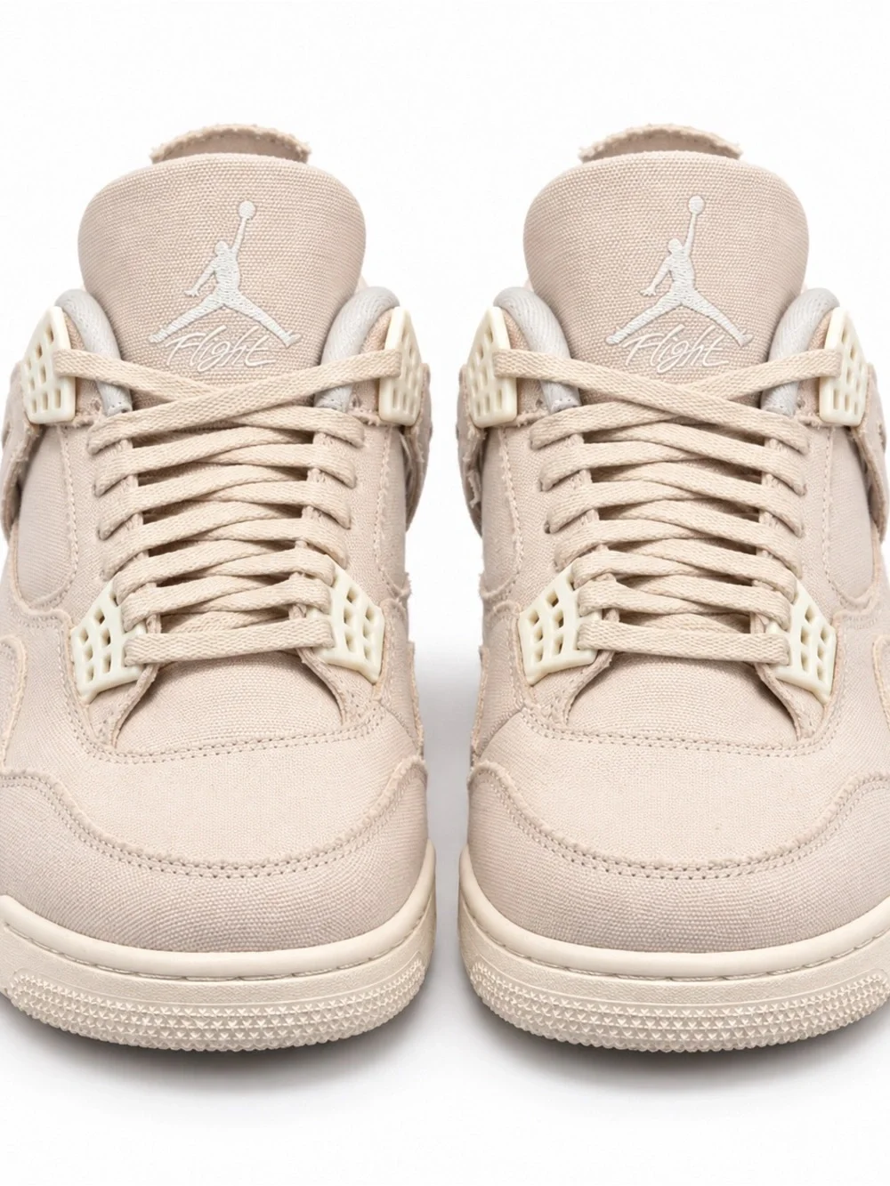 Nike Men’s Air Jordan 4 Canvas Sneakers - Beige